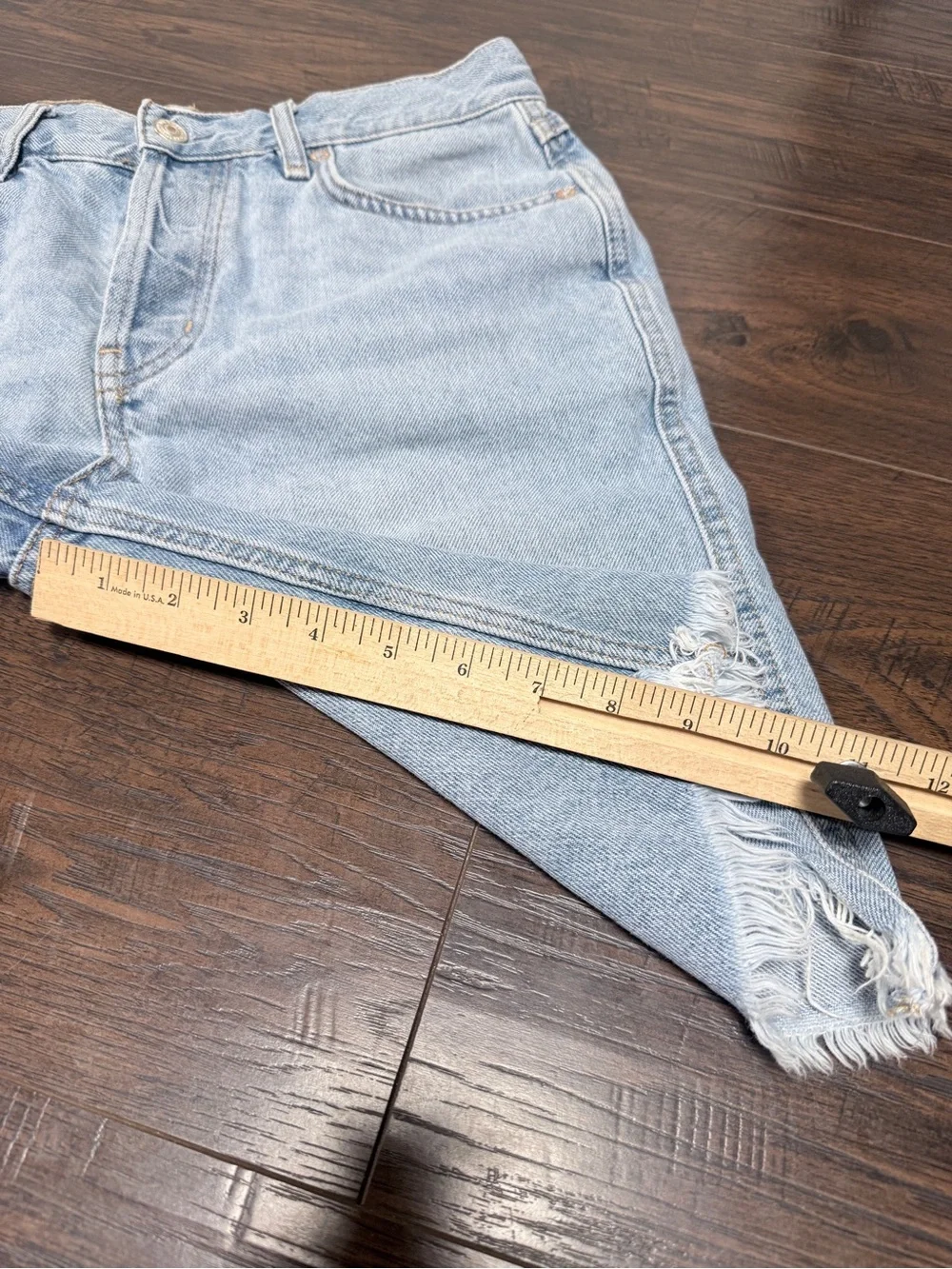 WE THE FREE BUG SUR COAST BOYFRIEND LONG DENIM JEAN SHORTS